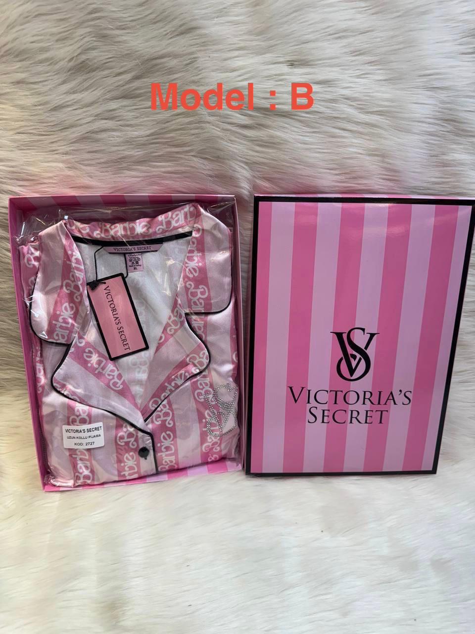 Victoria's Secret Premium Satin Striped Pajama Set