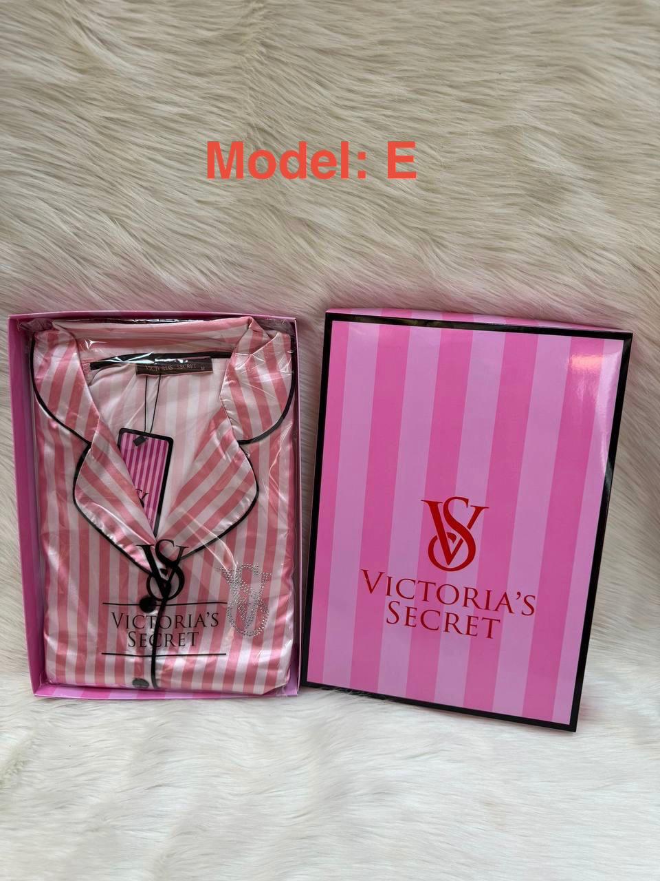 Victoria's Secret Premium Satin Striped Pajama Set