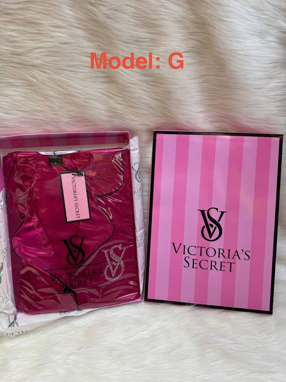 Victoria's Secret Premium Satin Striped Pajama Set