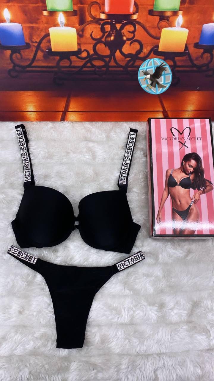 Victoria's Secret Premium Push-Up Bra & Thong Set