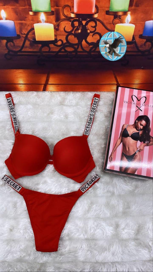 Victoria's Secret Premium Push-Up Bra & Thong Set